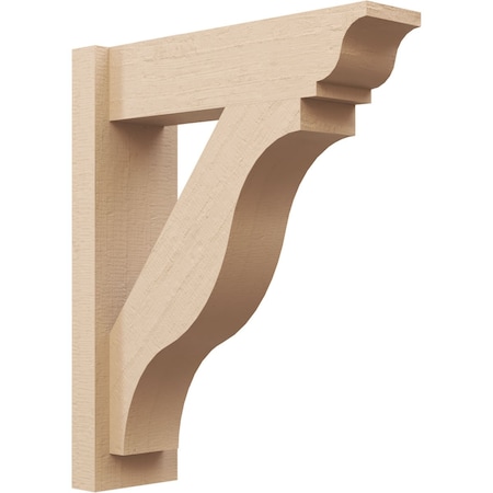 Ekena Millwork 6-in W x 20-in D x 24-in H Funston Trad Rough Cedar Woodgrain TimberThane Outlooker, Primed Tan OUTUR060X20X24FST04RCPR